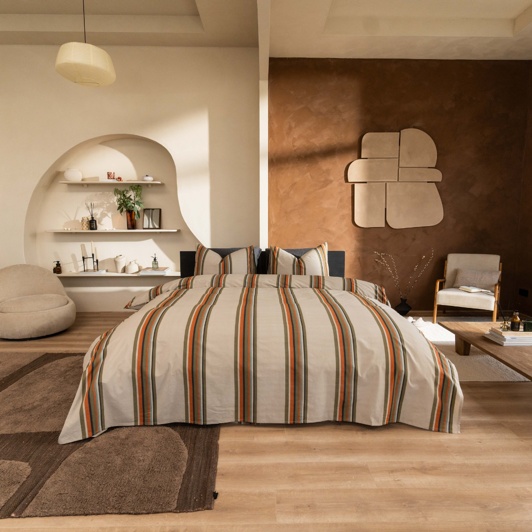 Kayori dekbedovertrek Agui Tencel – 100% tencel – taupe