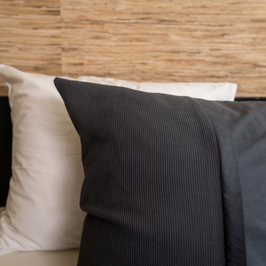 Kayori dekbedovertrek Erimo Katoen – 100% katoen – antraciet