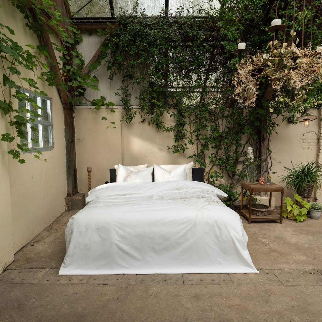 Kayori dekbedovertrek Huni Katoen – 100% katoen – wit