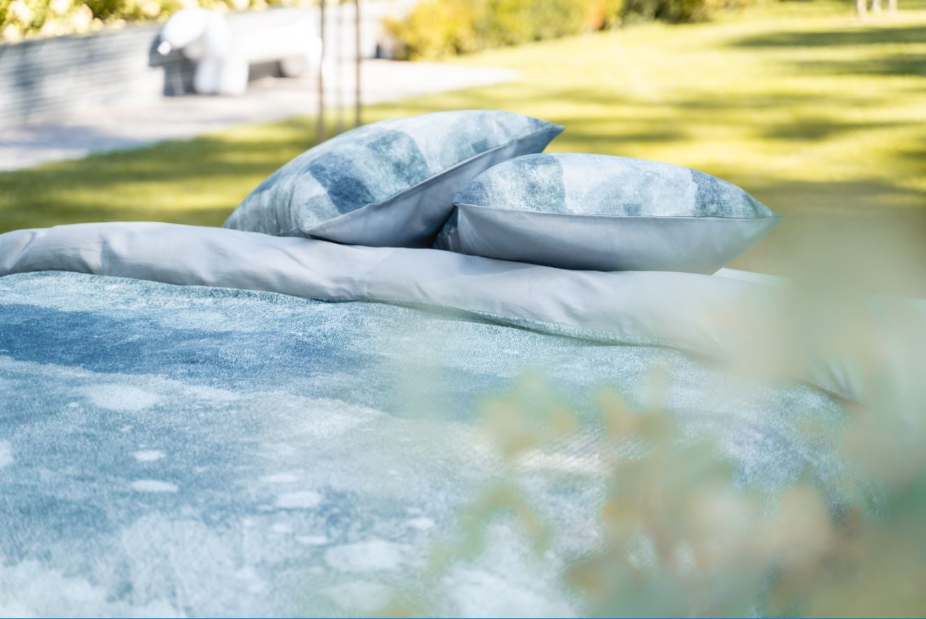 Kayori dekbedovertrek Ichiya Waffle – 100% katoen – grijs