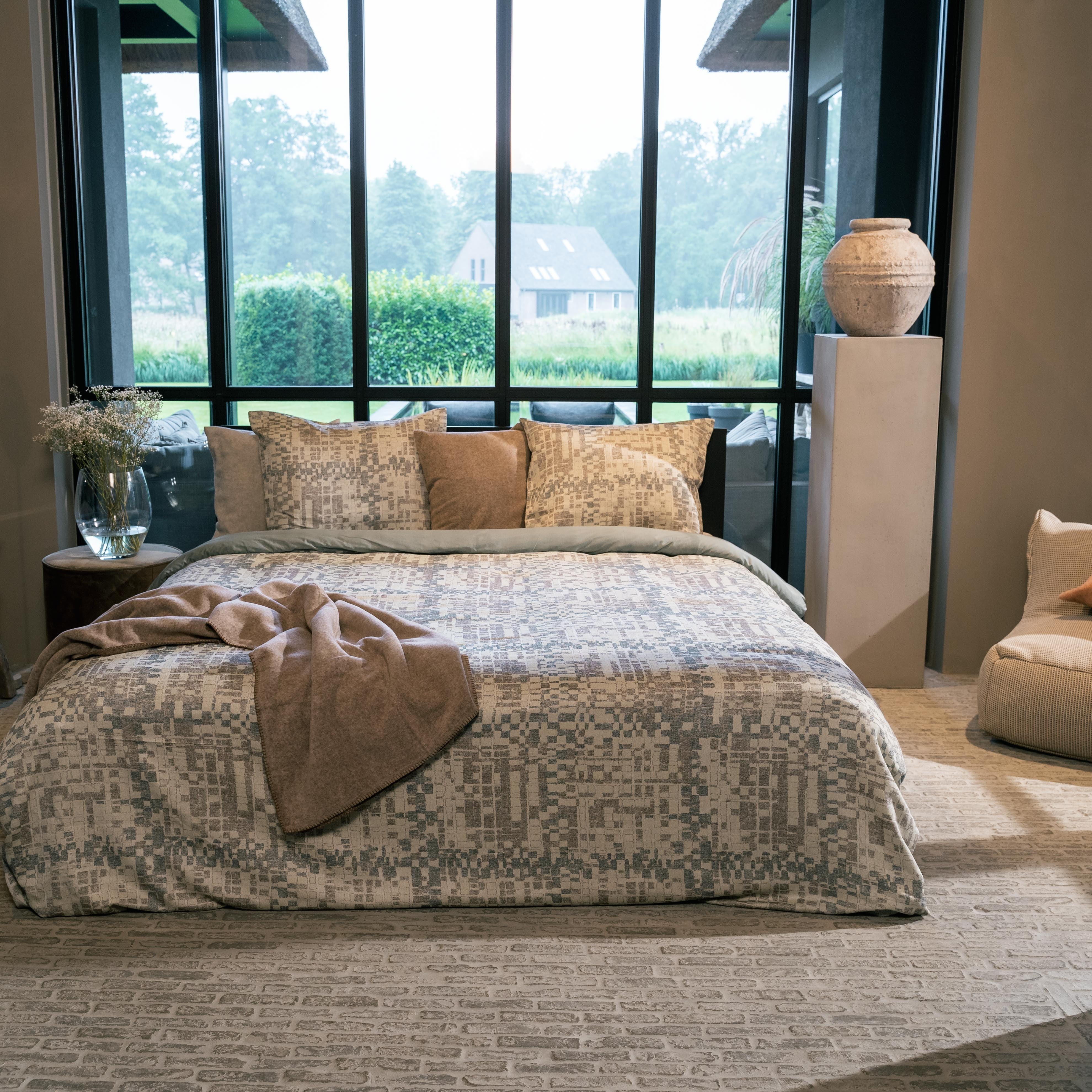 Kayori dekbedovertrek Setouchi Tencel – 40% tencel 60% katoen – blauw