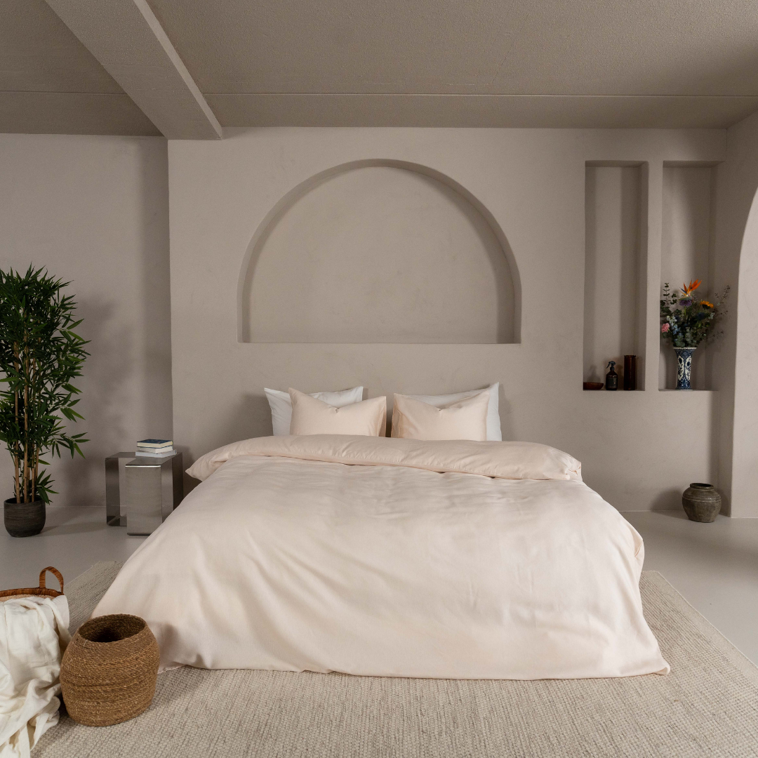 Kayori dekbedovertrek Kiso Tencel – mix van tencel en katoen – offwhite