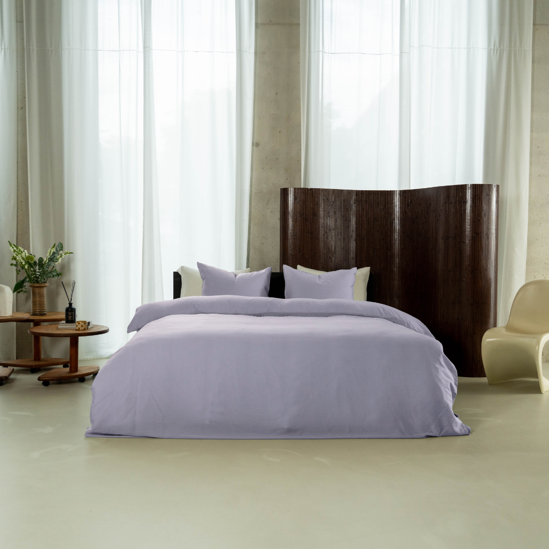 Kayori dekbedovertrek Kiyo Tencel© – 100% tencel – lila