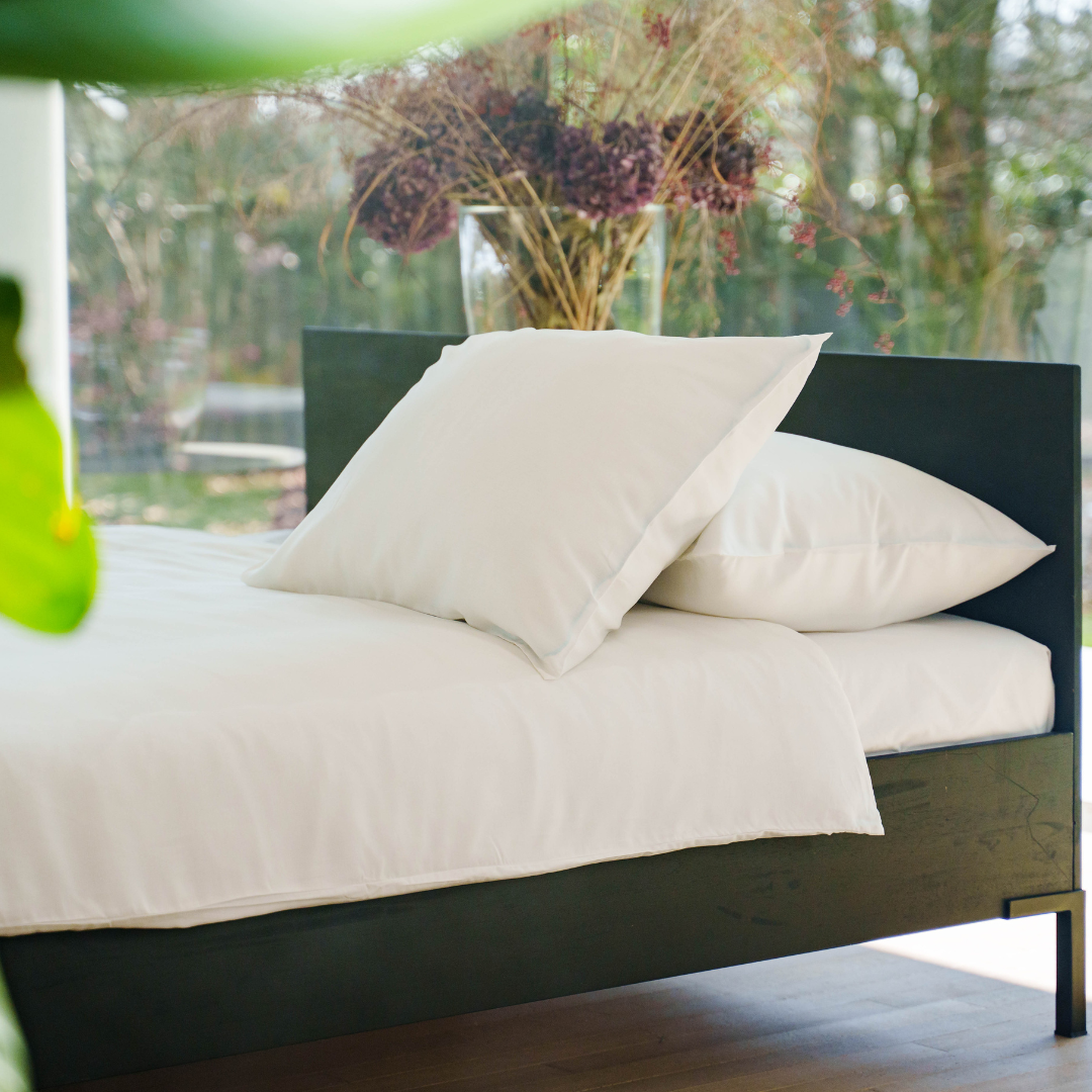 Kayori dekbedovertrek Kiyo Tencel© – 100% tencel – wit