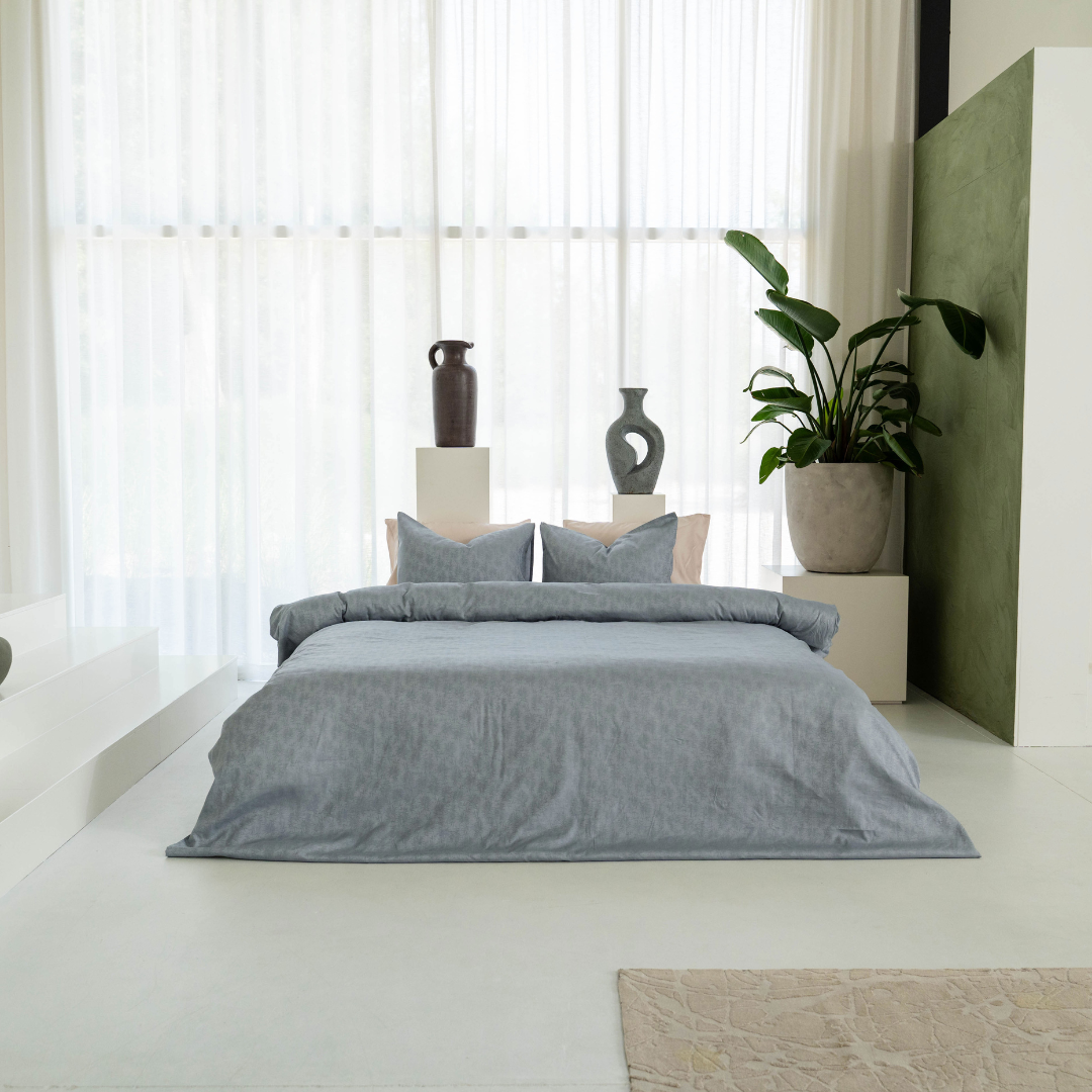 Kayori dekbedovertrek Koko Katoen – 60% katoen 40% tencel – blauw