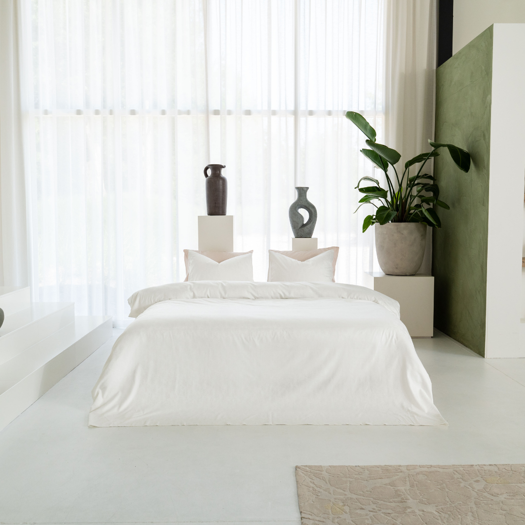 Kayori dekbedovertrek Koko Katoen – 60% katoen 40% tencel – wit