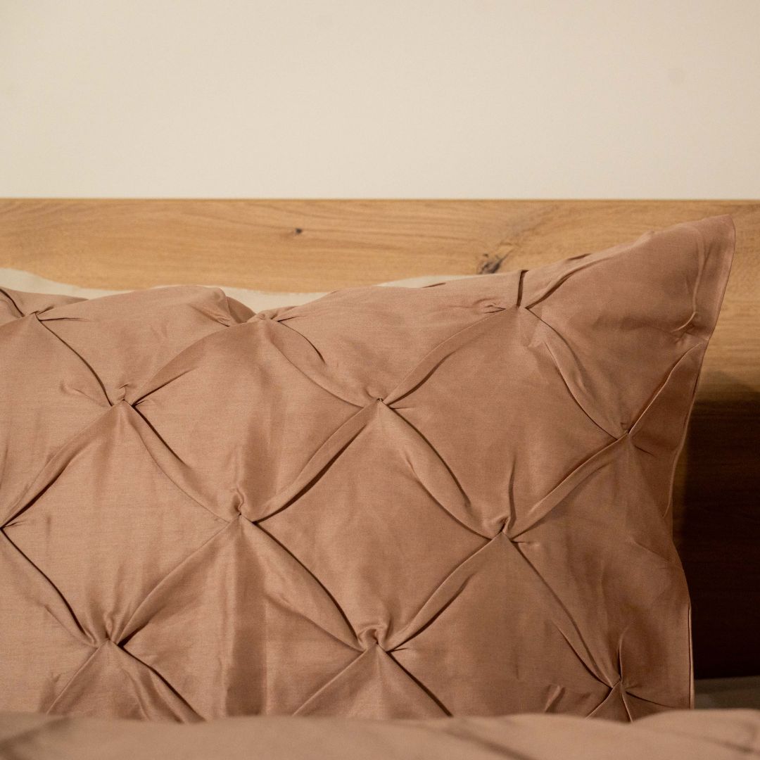 Kayori dekbedovertrek Matsu Katoensatijn – 100% katoen – oudroze