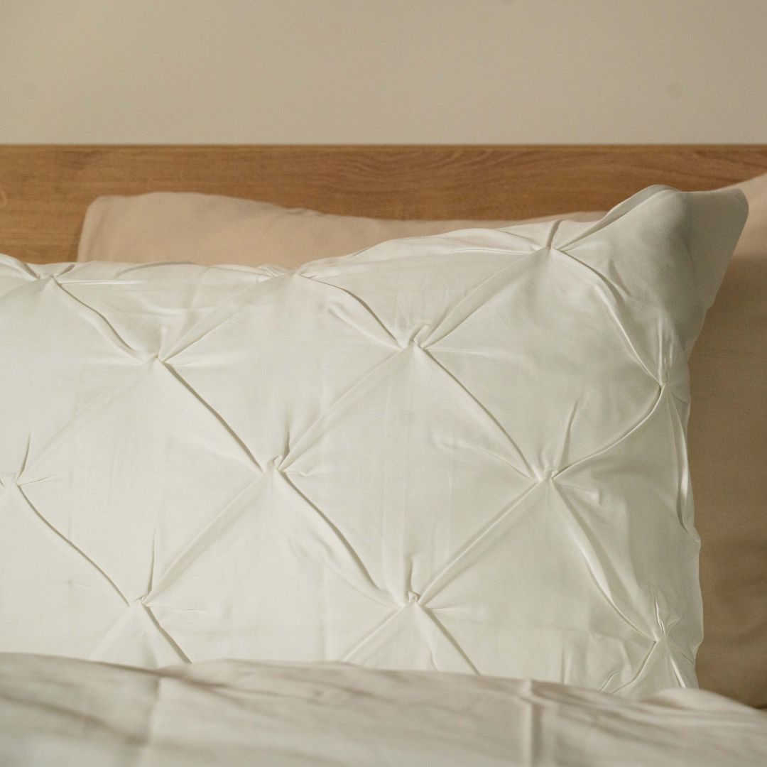 Kayori dekbedovertrek Matsu Katoensatijn – 100% katoen – wit