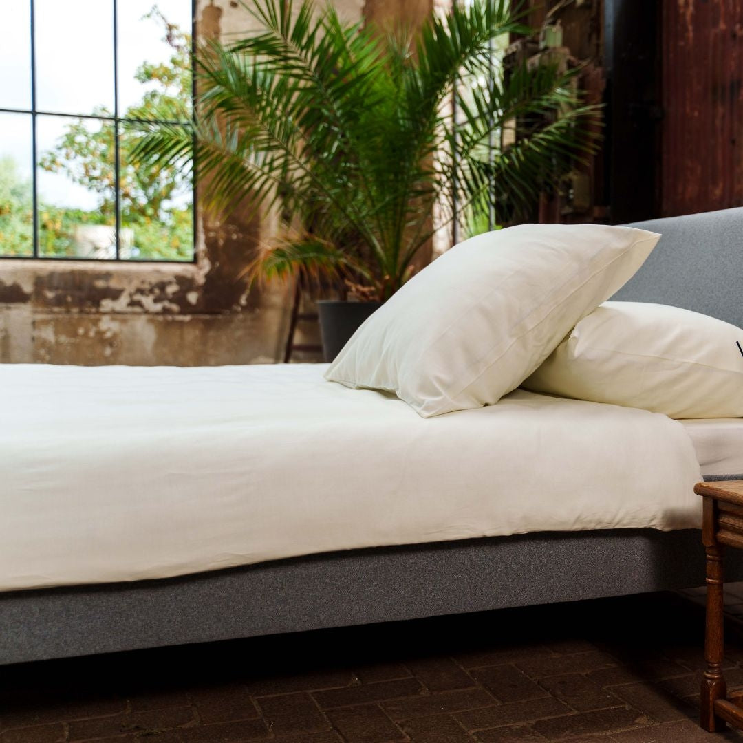 Kayori dekbedovertrek Naka Katoen – 100% katoen – offwhite