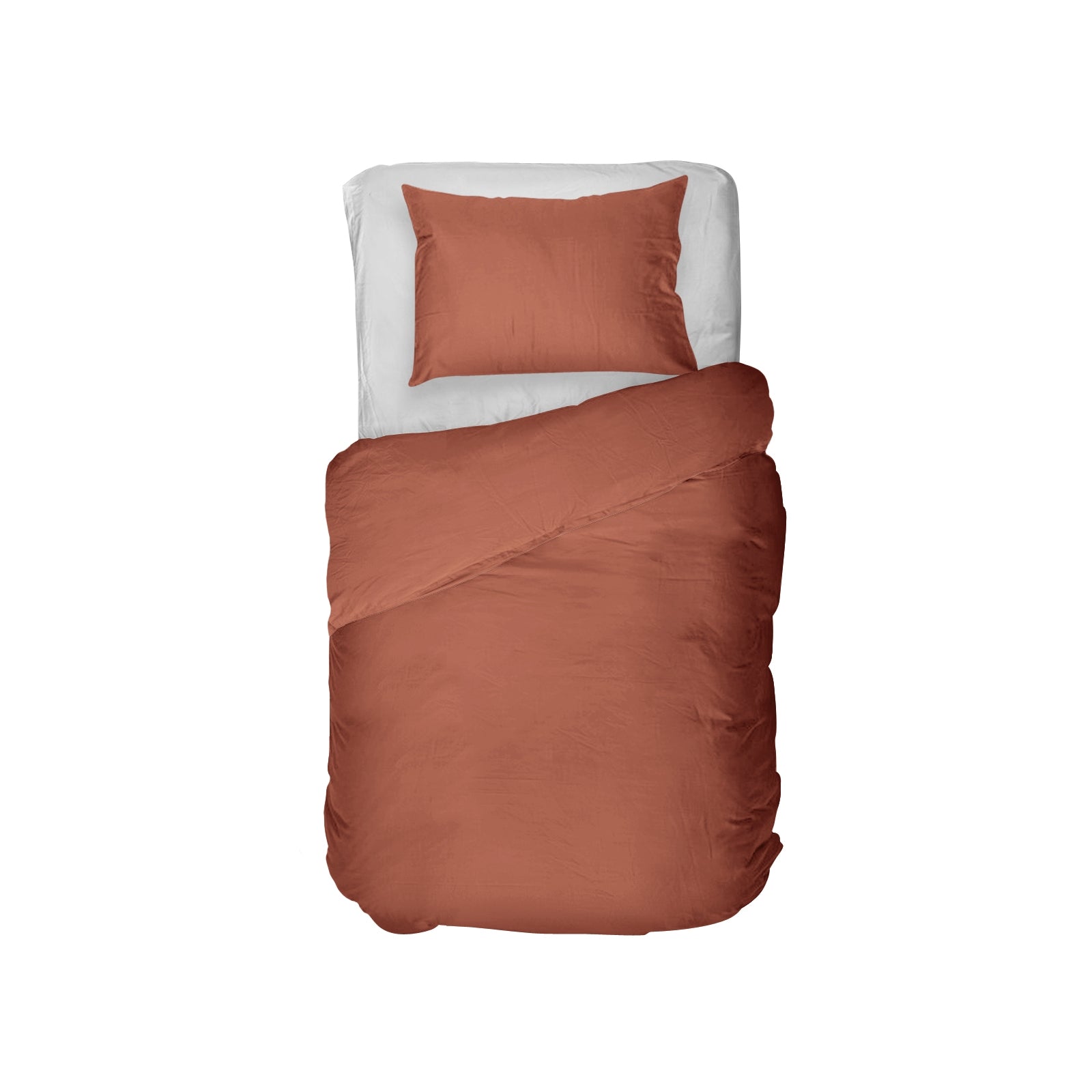 Kayori dekbedovertrek Nikaya Tencel – 100% tencel – brick