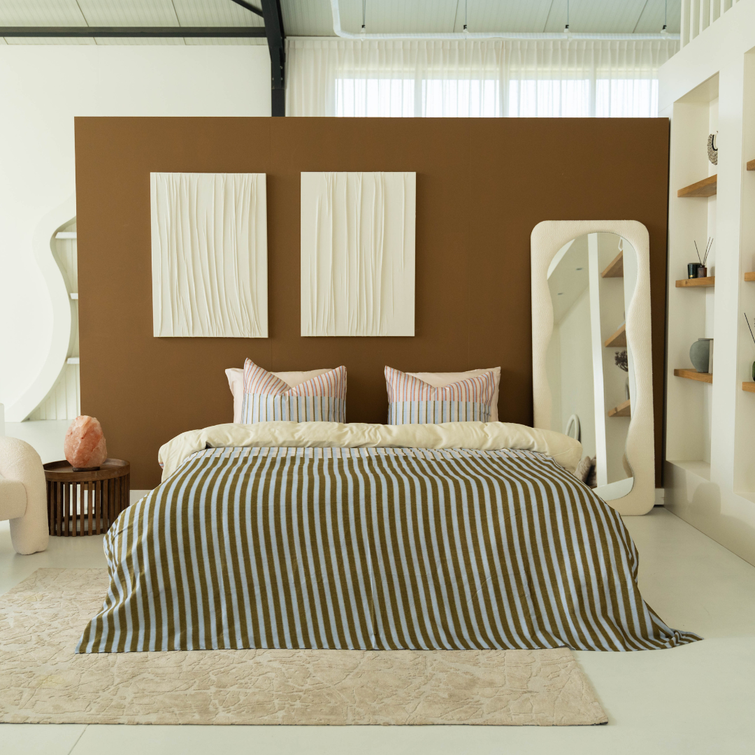 Kayori dekbedovertrek Niseko Katoensatijn – 100% katoen satijn – groen