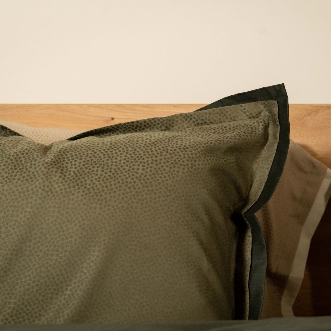 Kayori dekbedovertrek Rauso Katoen/Tencel – 50% tencel 50% katoen – groen