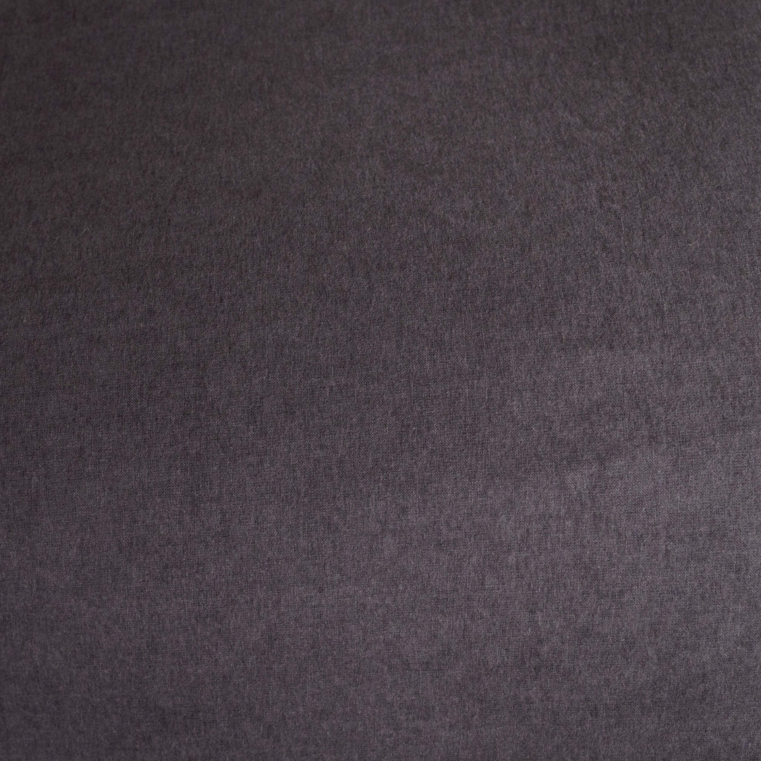 Kayori kussensloop Showa 2 stuks – mix van flanel en katoen – antraciet