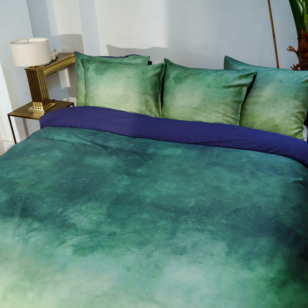 Kayori dekbedovertrek Tashiro Tencel – 100% tencel – groen