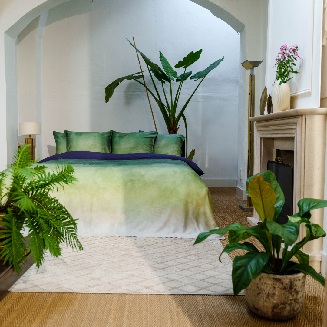 Kayori dekbedovertrek Tashiro Tencel – 100% tencel – groen