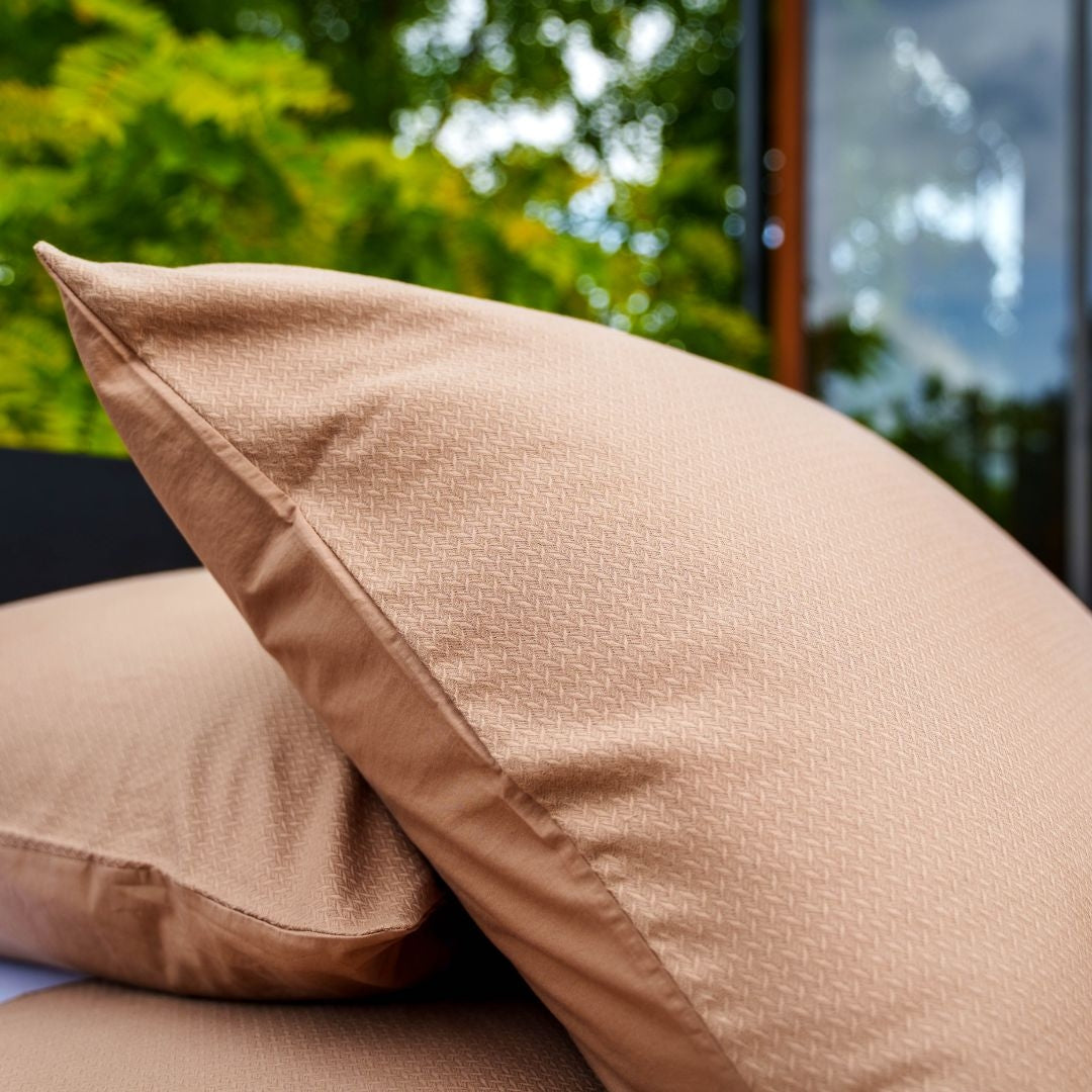 Kayori dekbedovertrek Watari Linnen – 100% katoen – mokka