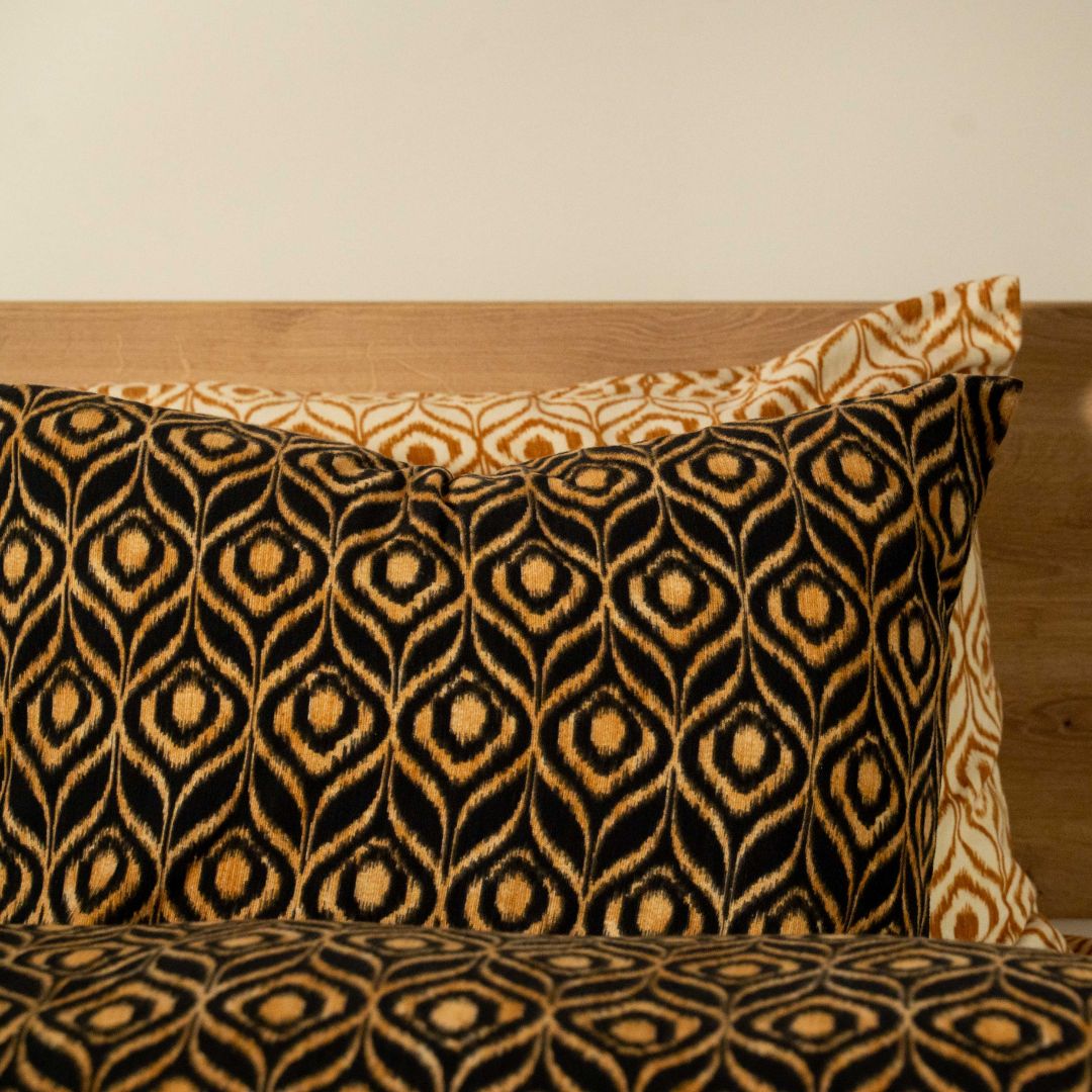 Kayori dekbedovertrek Yra Flanel – 100% katoen – zwart