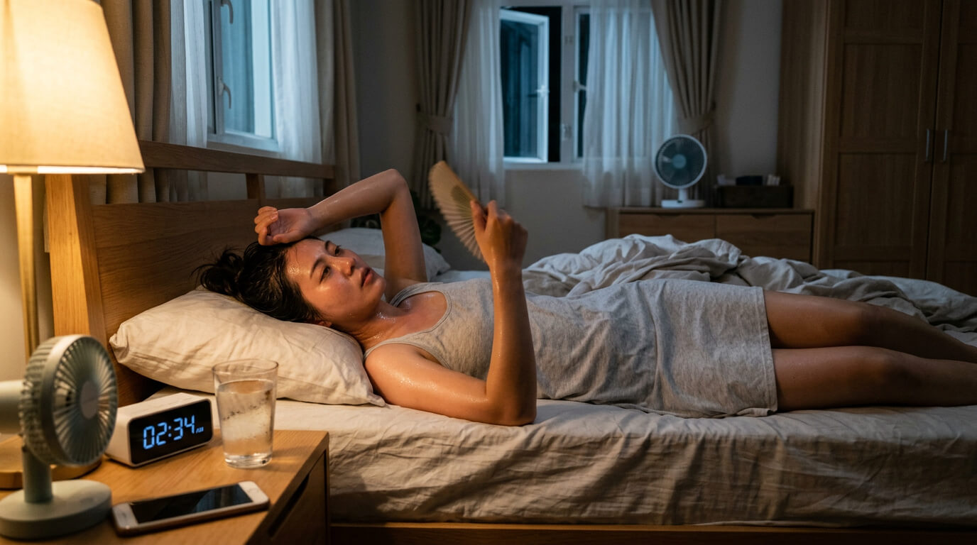 Te warm om te slapen? Zo slaap je beter tijdens warme nachten