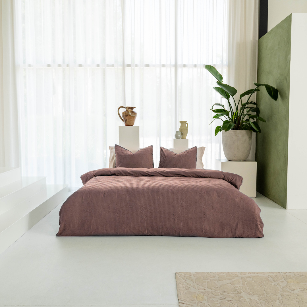Kayori dekbedovertrek Ochi Tencel© – 100% tencel – mauve