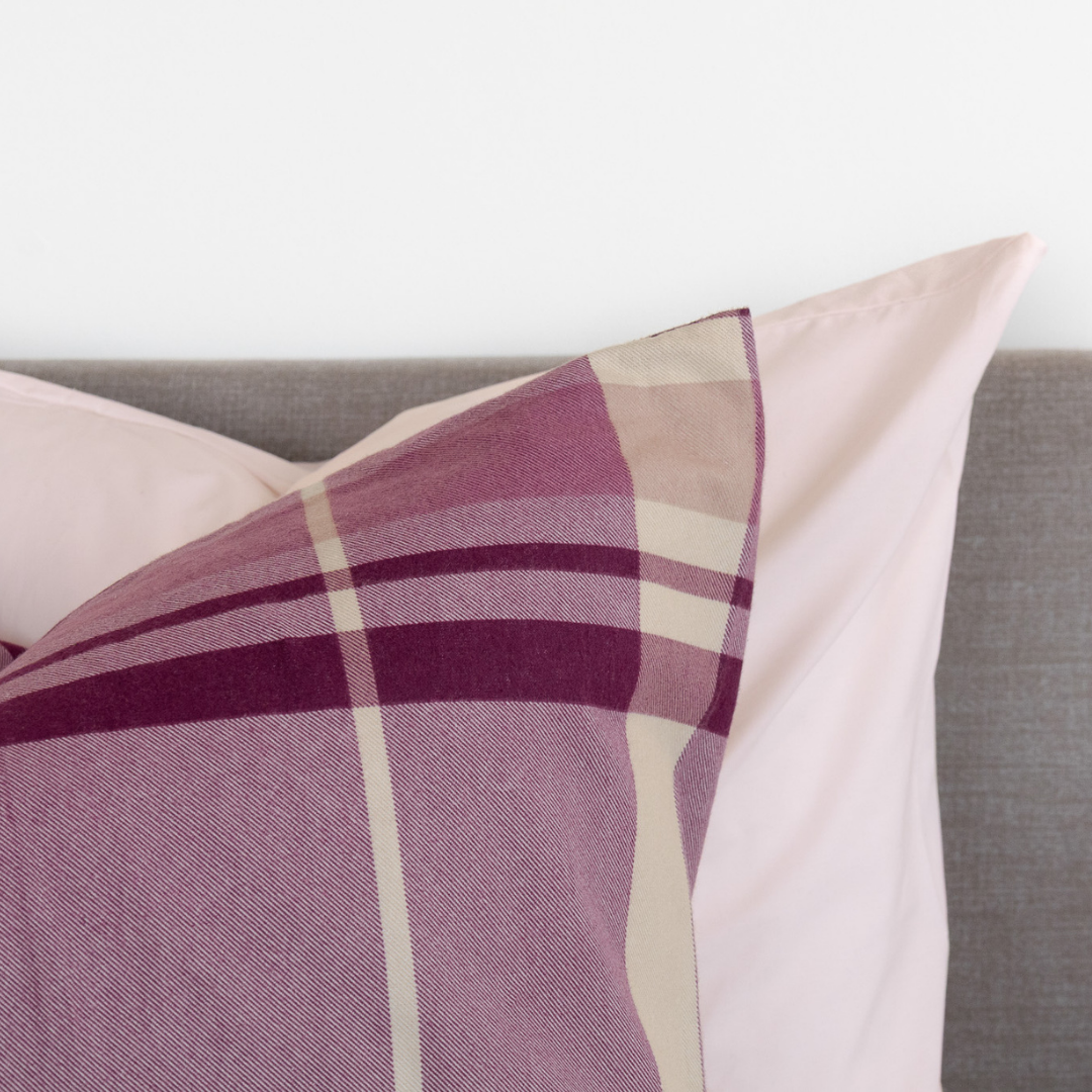 Kayori dekbedovertrek Anya – flanel – burgundy