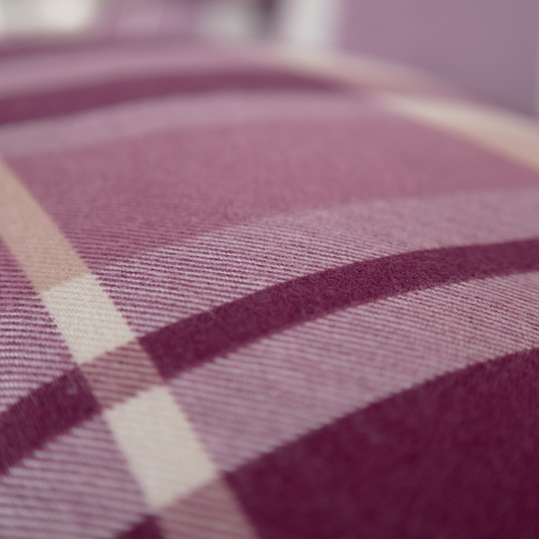 Kayori dekbedovertrek Anya – flanel – burgundy