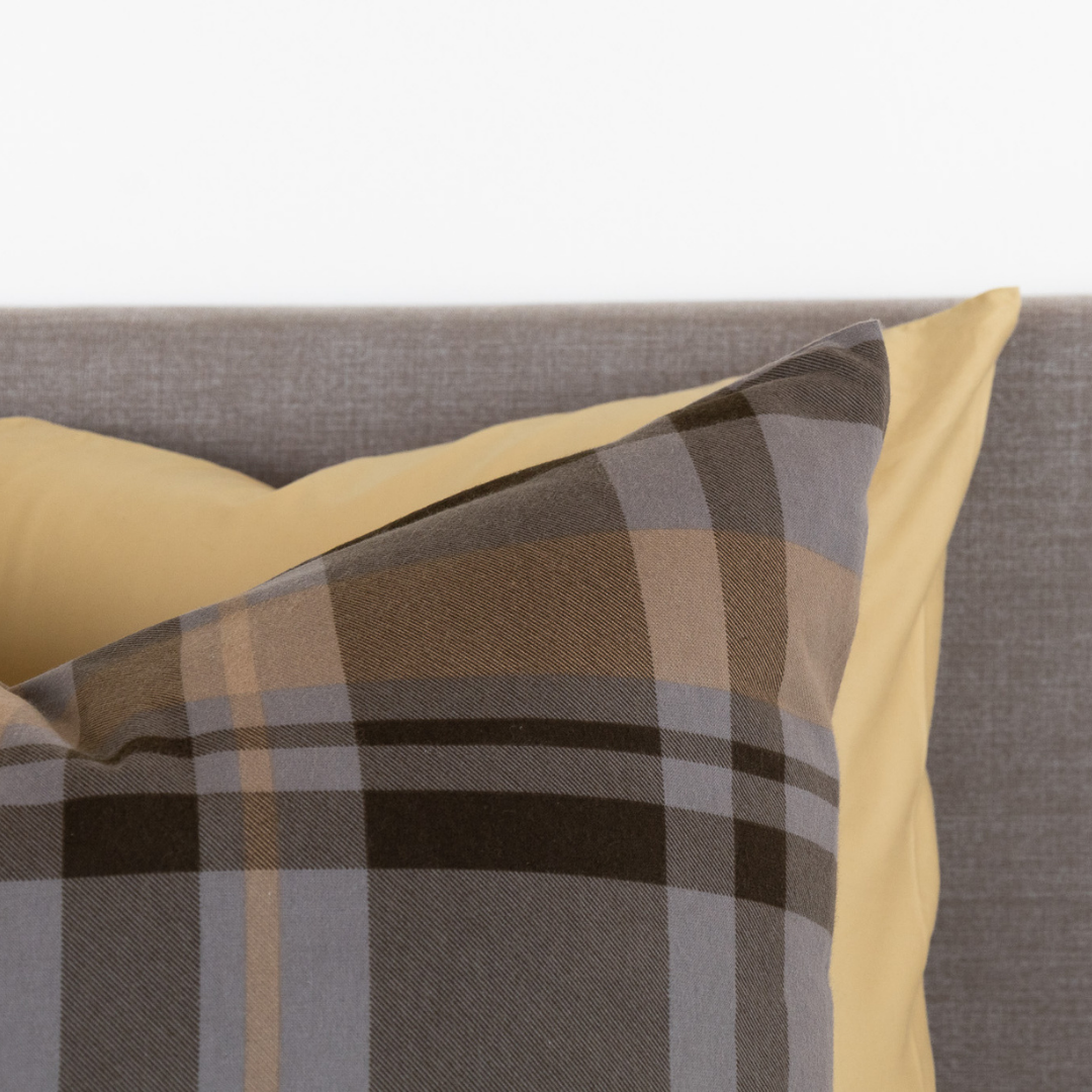 Kayori dekbedovertrek Anya – flanel – taupe