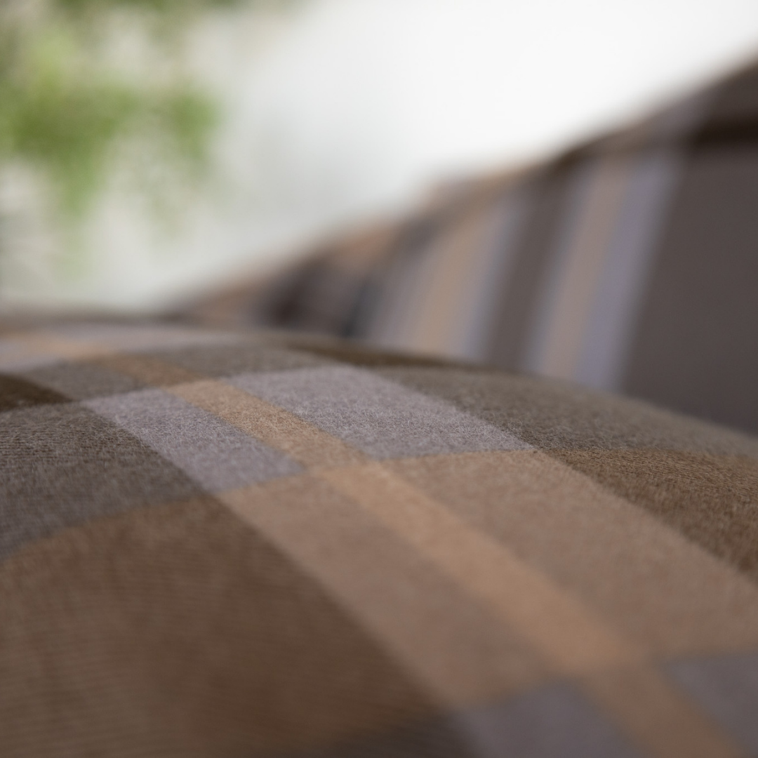 Kayori dekbedovertrek Anya – flanel – taupe