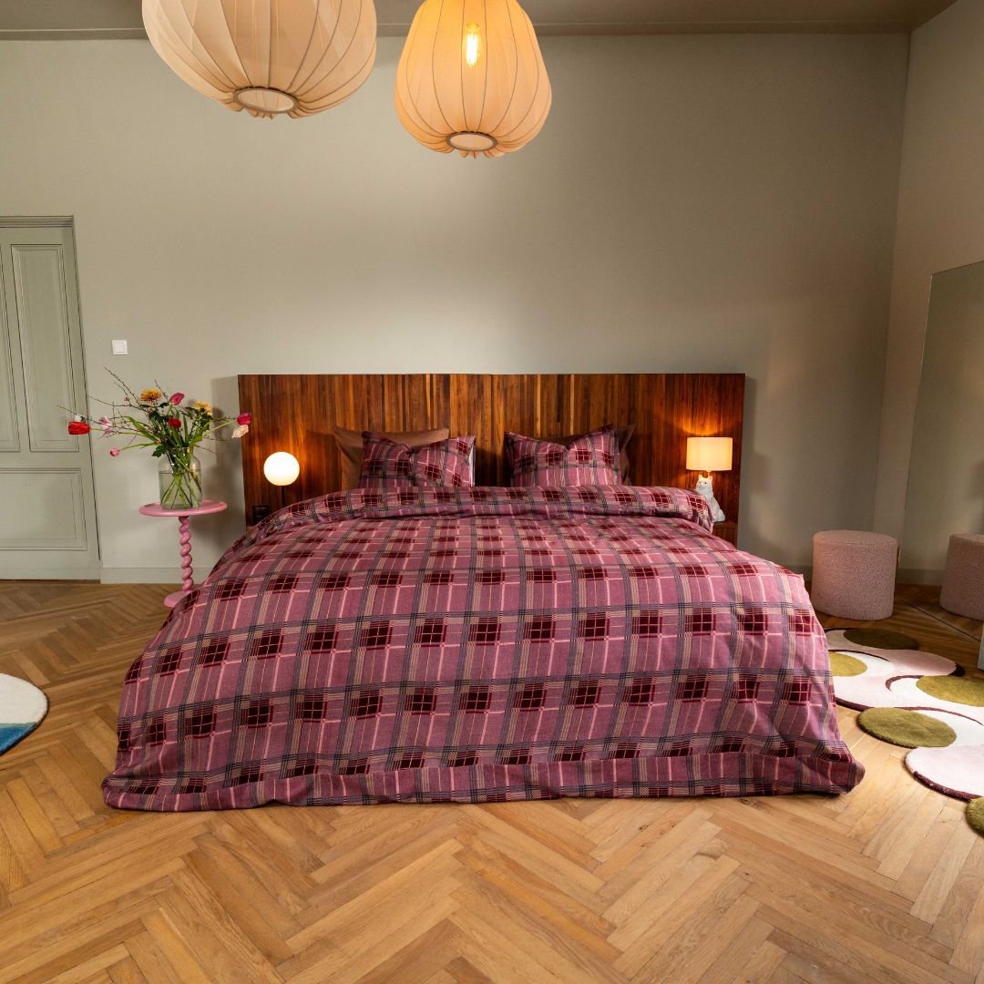Kayori dekbedovertrek Betsu Flanel – 100% katoen – rood