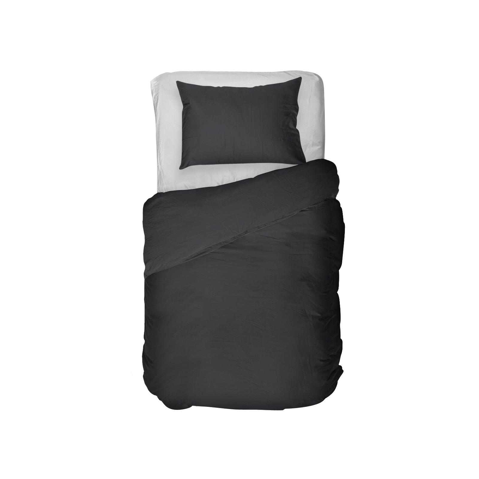 Kayori dekbedovertrek Daiki – 100% tencel – zwart