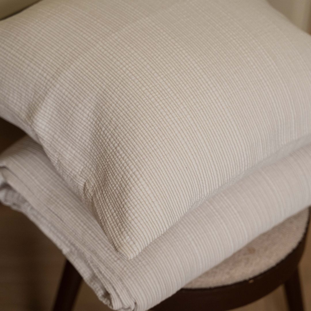 Kayori plaid Daisy X Roux – katoen – latte