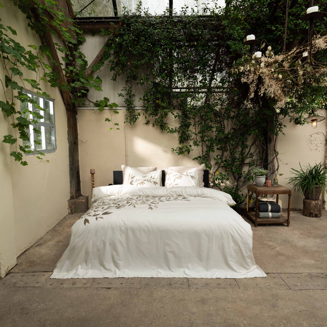 Kayori dekbedovertrek Habo Katoen – 100% katoen – zand