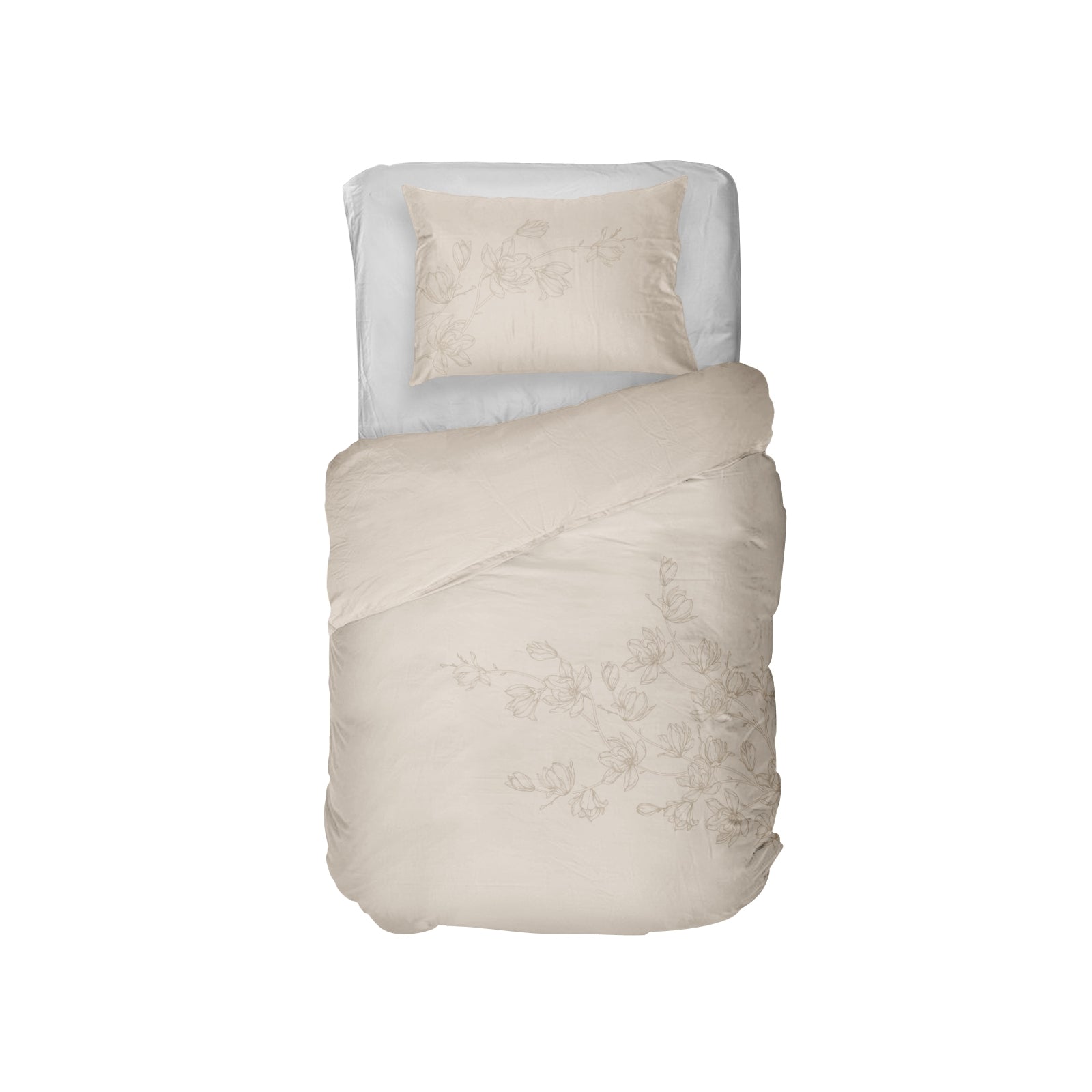 Kayori dekbedovertrek Hara Katoen – 100% katoen – nude