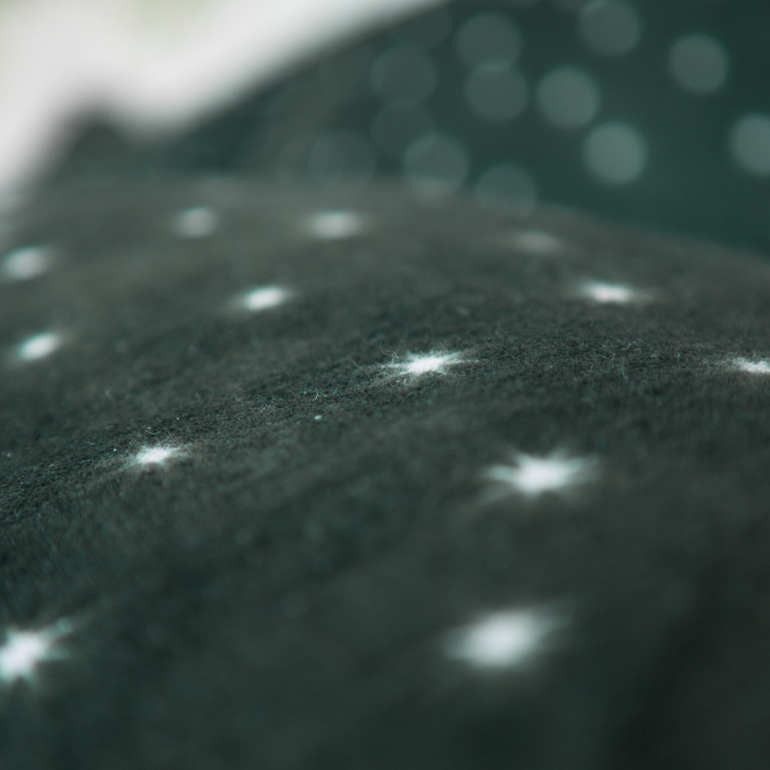 Kayori dekbedovertrek Hoshi – flanel – donkergroen