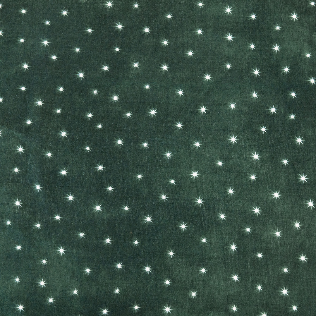 Kayori dekbedovertrek Hoshi – flanel – donkergroen