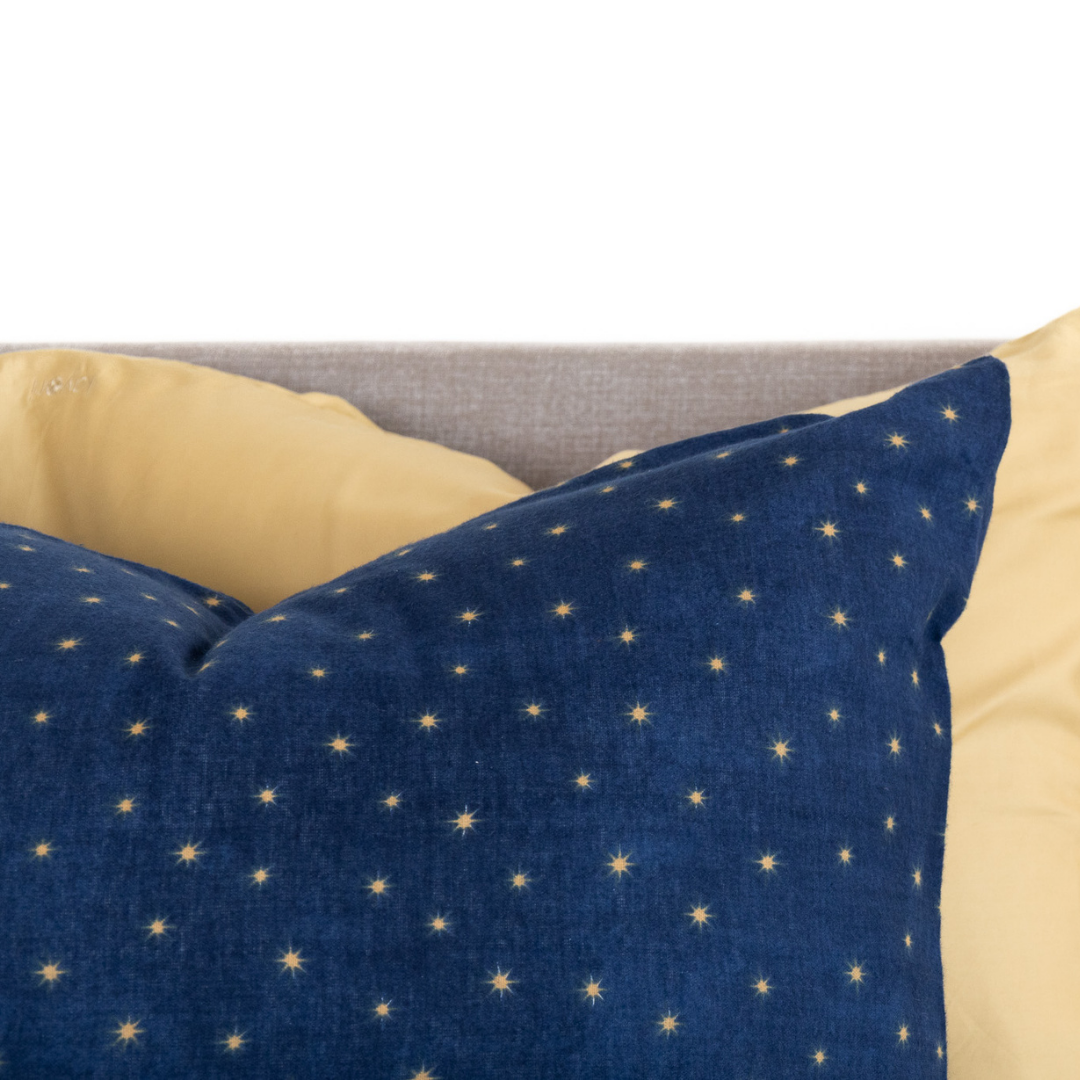Kayori dekbedovertrek Hoshi – flanel – navy