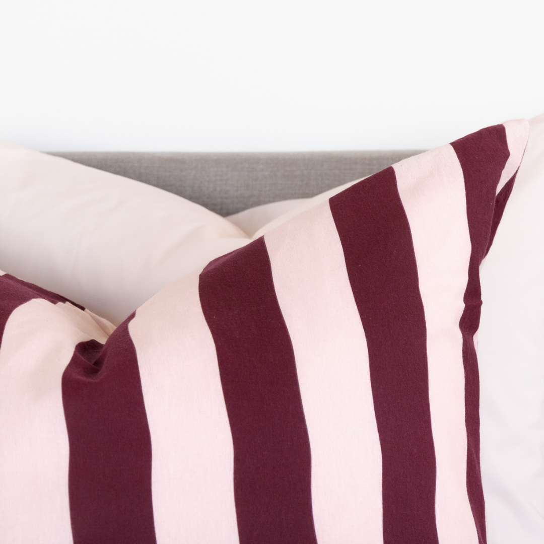Kayori dekbedovertrek Jula – flanel – burgundy