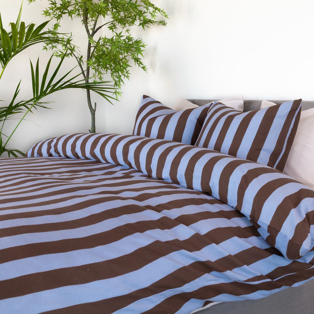 Kayori dekbedovertrek Jula – flanel – chocolade