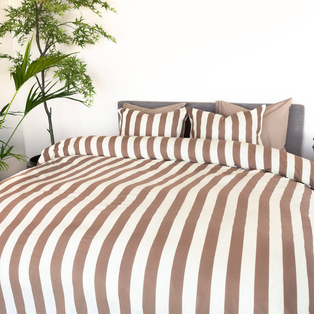 Kayori dekbedovertrek Jula – flanel – taupe