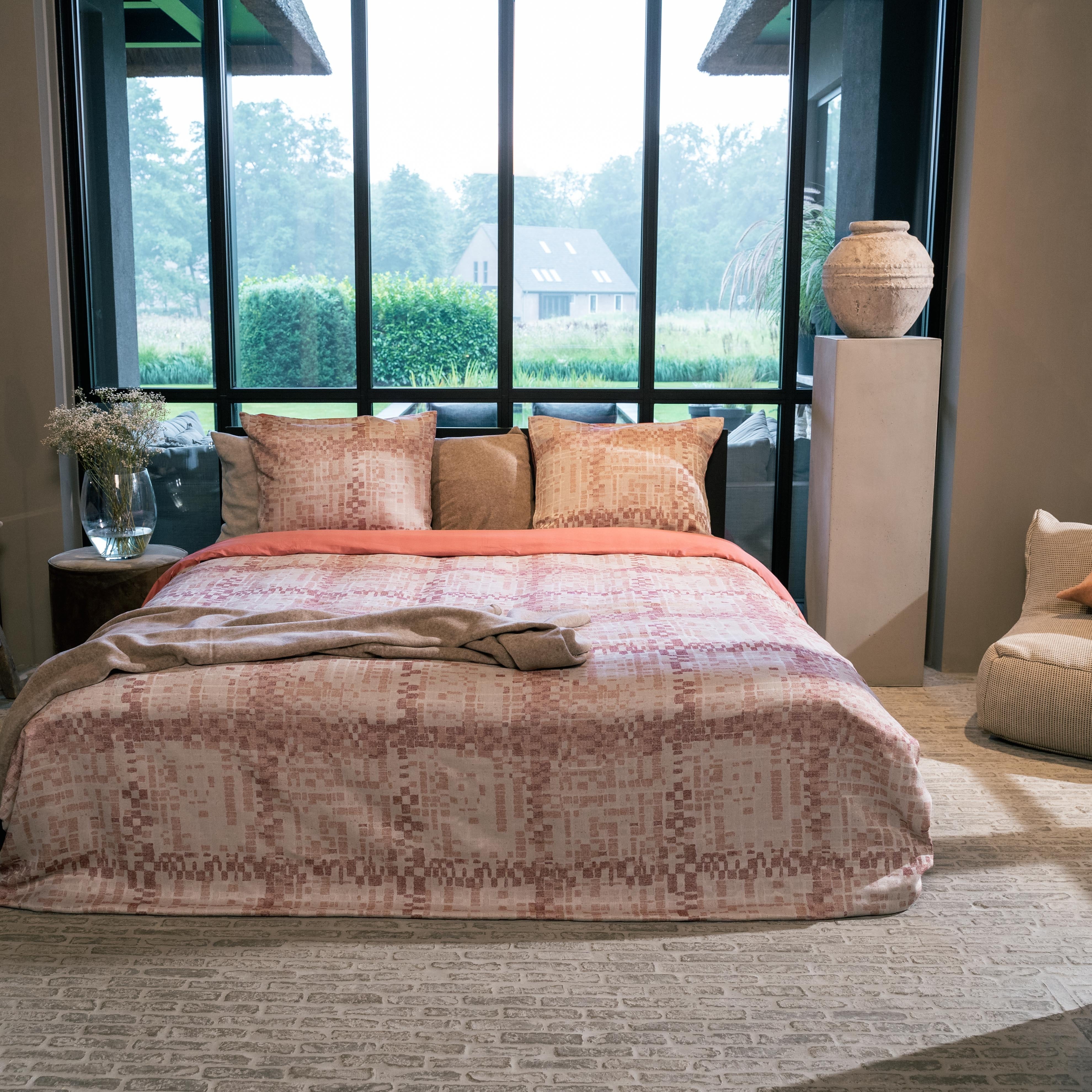 Kayori dekbedovertrek Setouchi Tencel – 40% tencel 60% katoen – rood