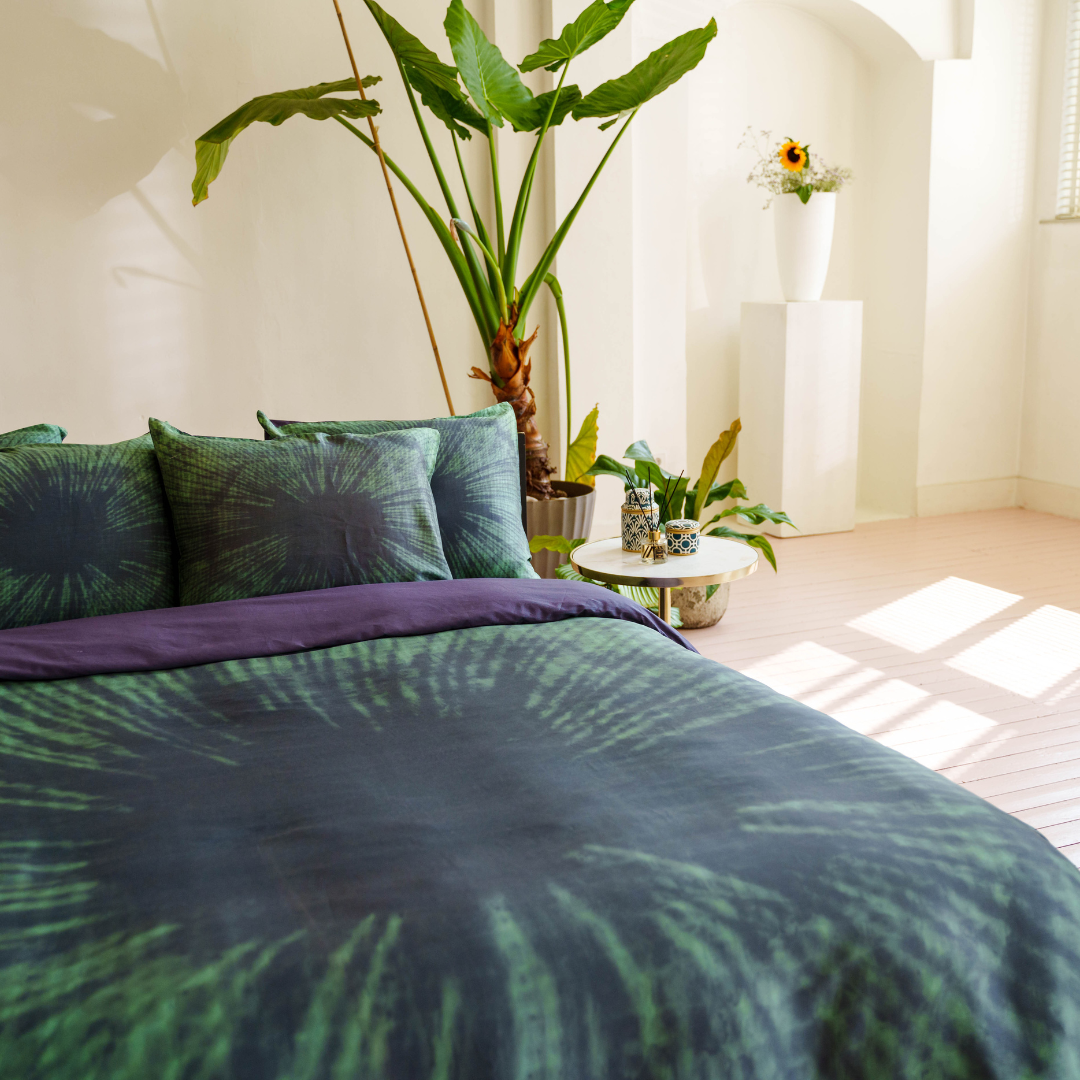 Kayori dekbedovertrek Kinjou Tencel – 100% tencel – groen
