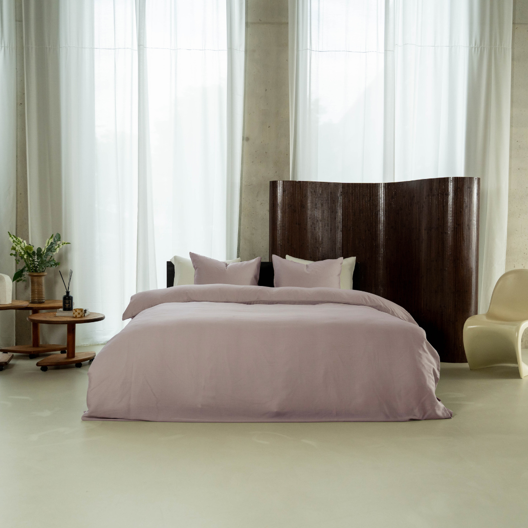 Kayori dekbedovertrek Kiyo Tencel© – 100% tencel – nude