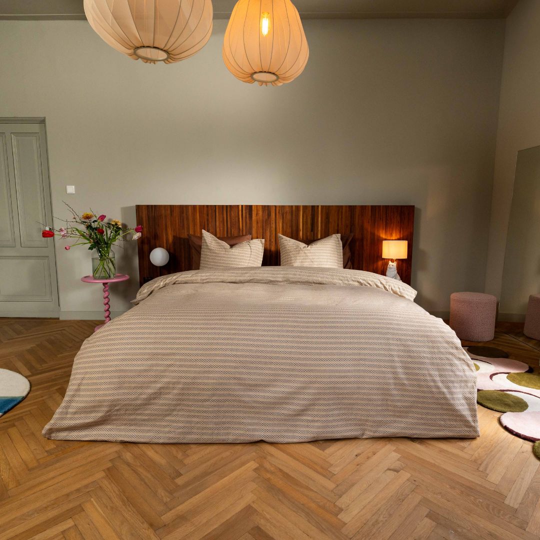 Kayori dekbedovertrek Lueso Flanel – 100% katoen – offwhite