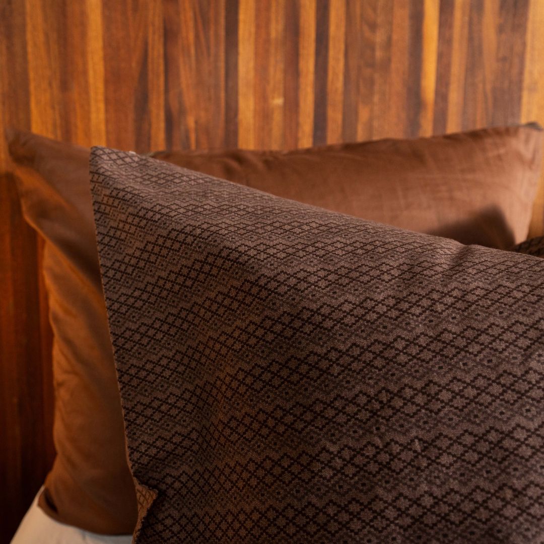 Kayori dekbedovertrek Lueso Flanel – 100% katoen – mauve