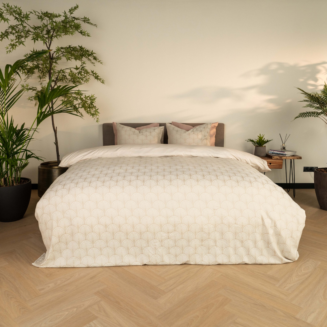 Kayori dekbedovertrek Malee – tencel – zand