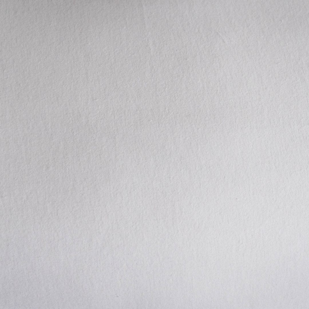 Kayori kussensloop Showa 2 stuks – mix van flanel en katoen – wit