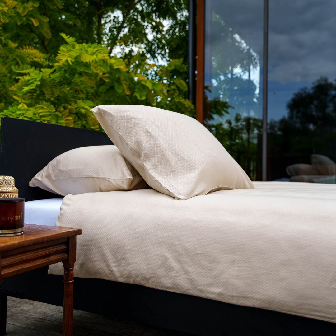 Kayori dekbedovertrek Watari Linnen – 100% katoen – naturel