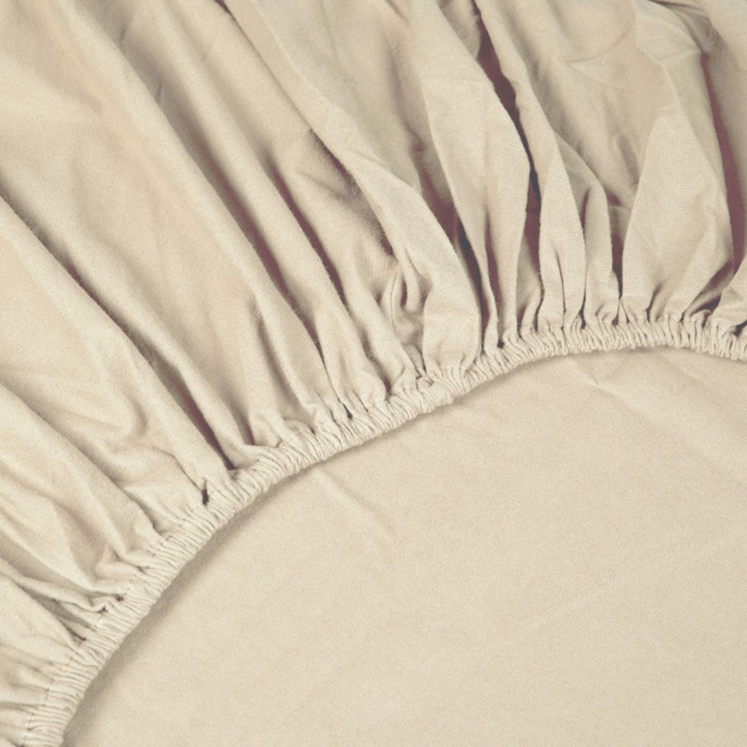 Kayori dekbedovertrek Showa HSL Flanel – mix van flanel en katoen – offwhite